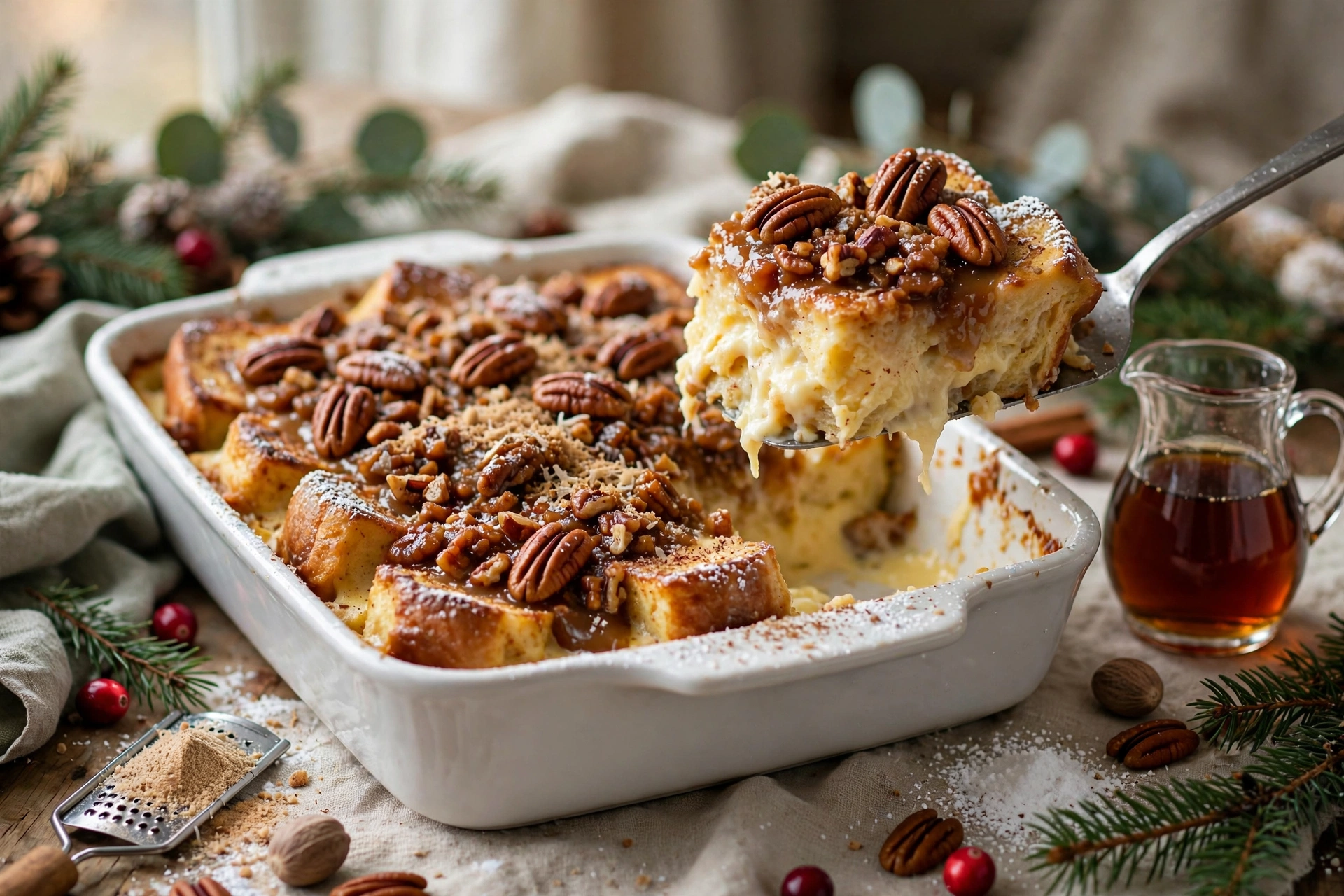 Eggnog French Toast Casserole