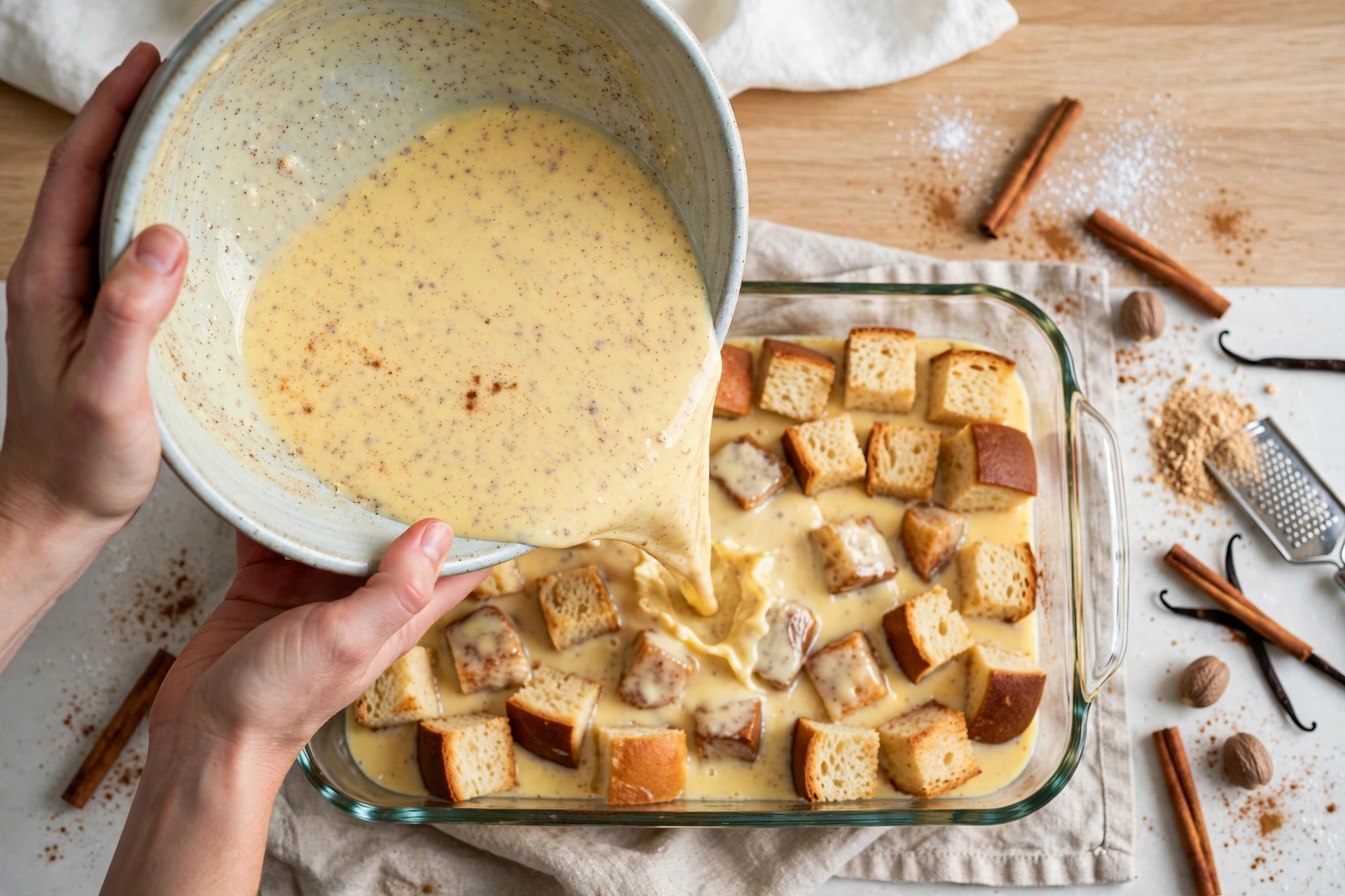 Eggnog French Toast Casserole (Overnight)