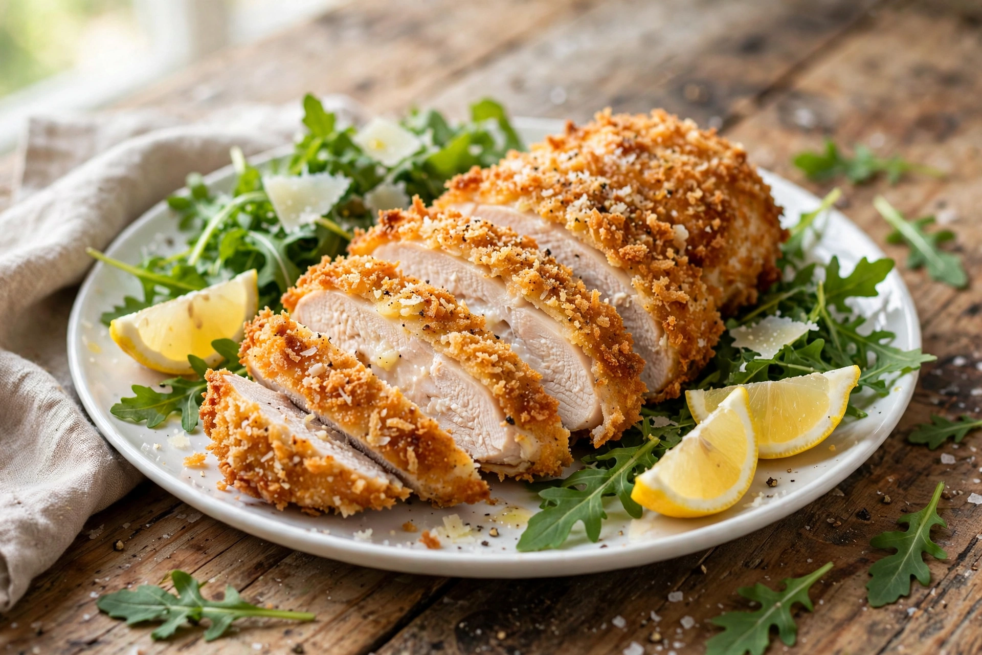 Air Fryer Parmesan Crusted Chicken Breast