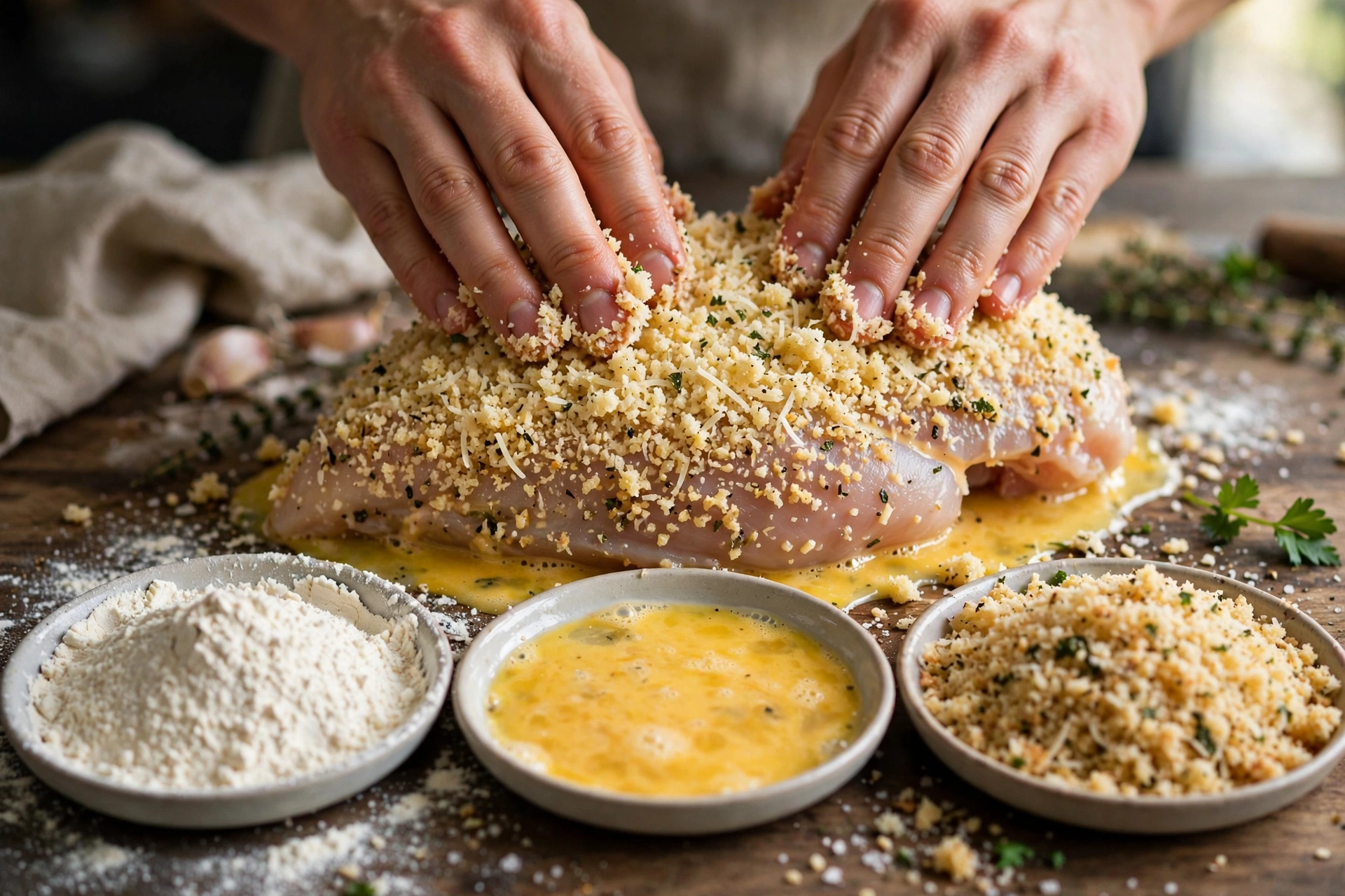 Air Fryer Parmesan Crusted Chicken Breast (40g Protein)
