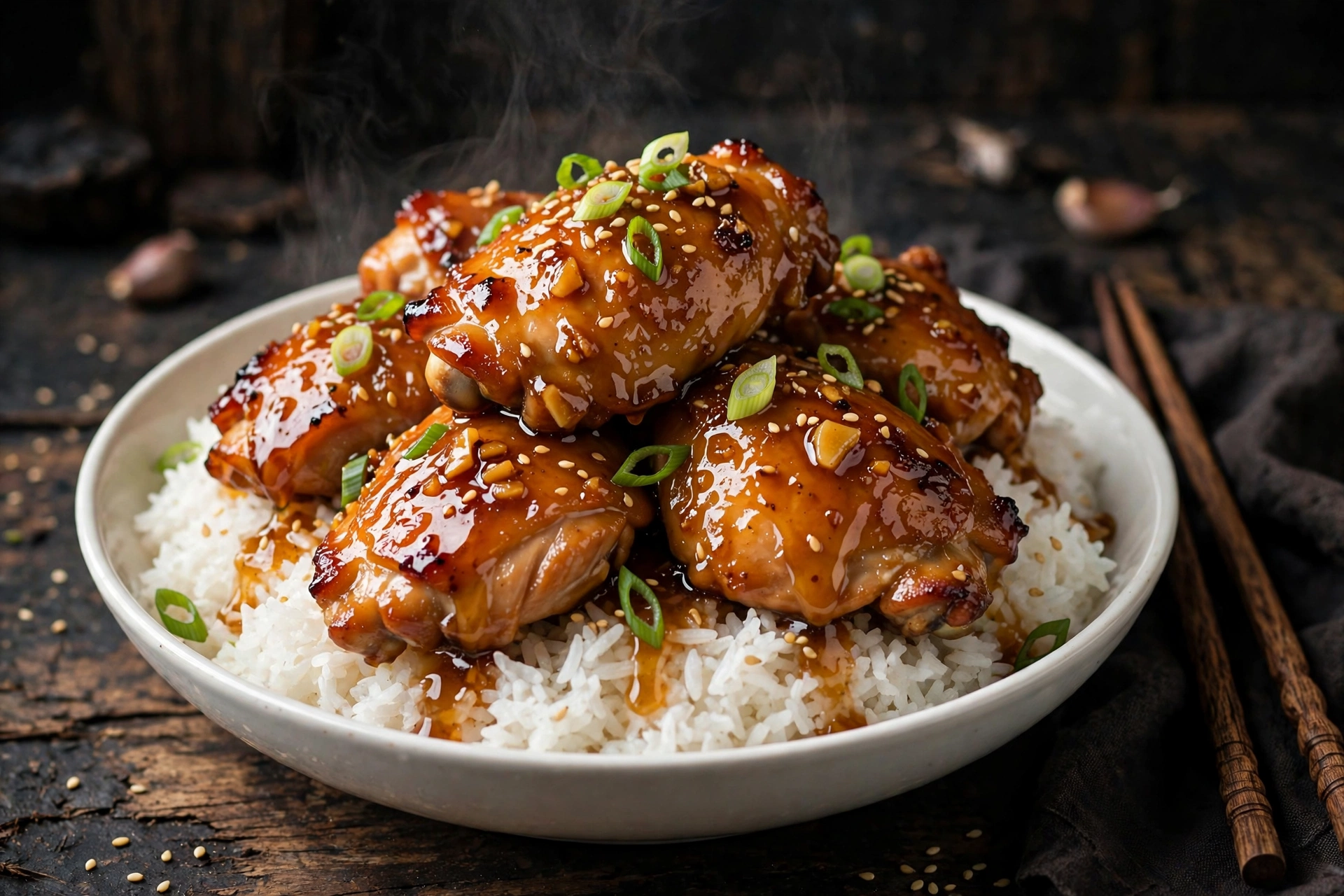 Slow Cooker Honey Garlic Chicken Thighs
