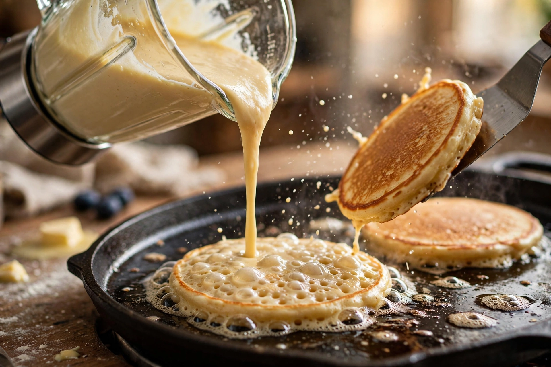 Fluffy Cottage Cheese Pancakes — 25g Protein