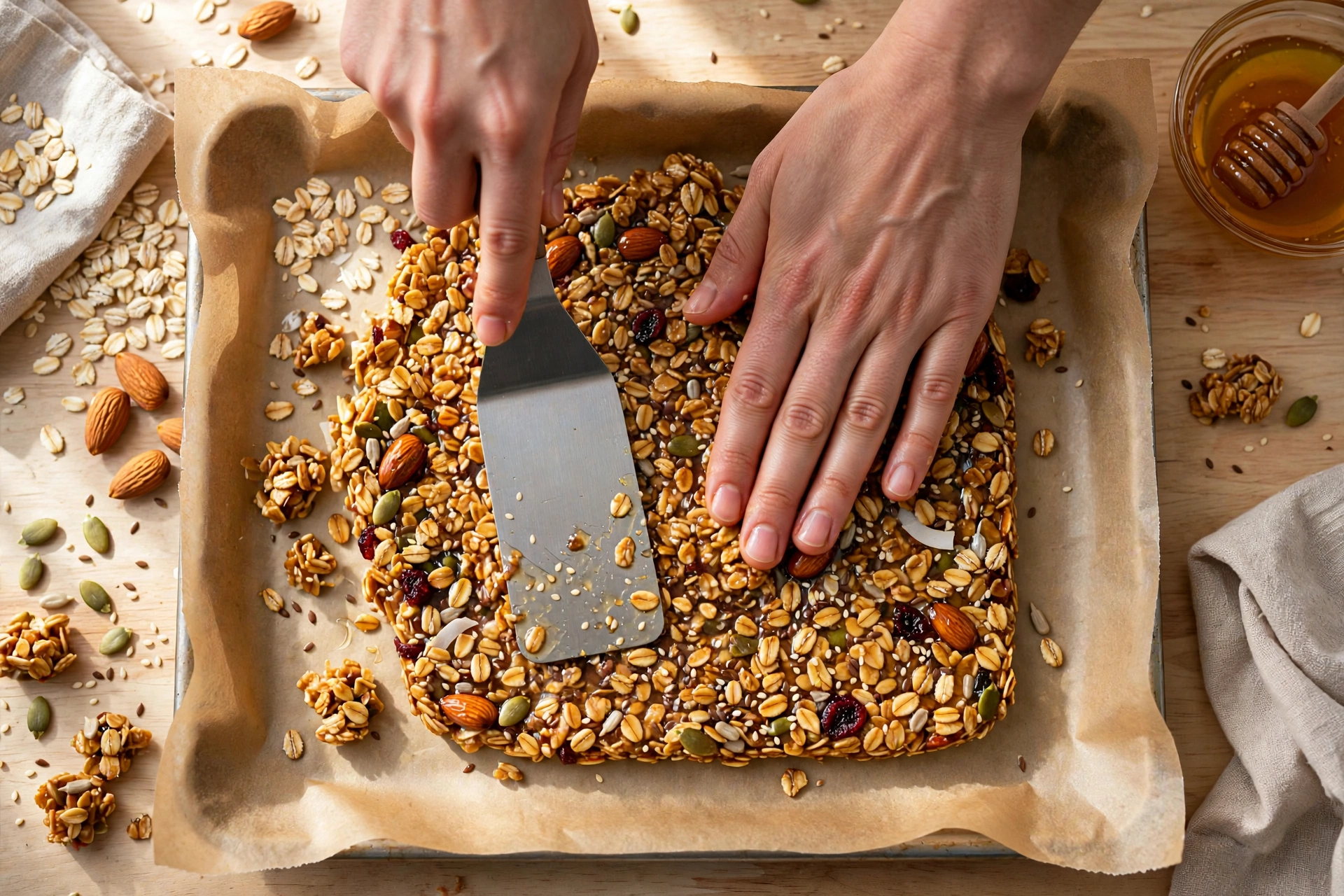 Homemade Honey Granola Clusters — Big Crunchy Chunks