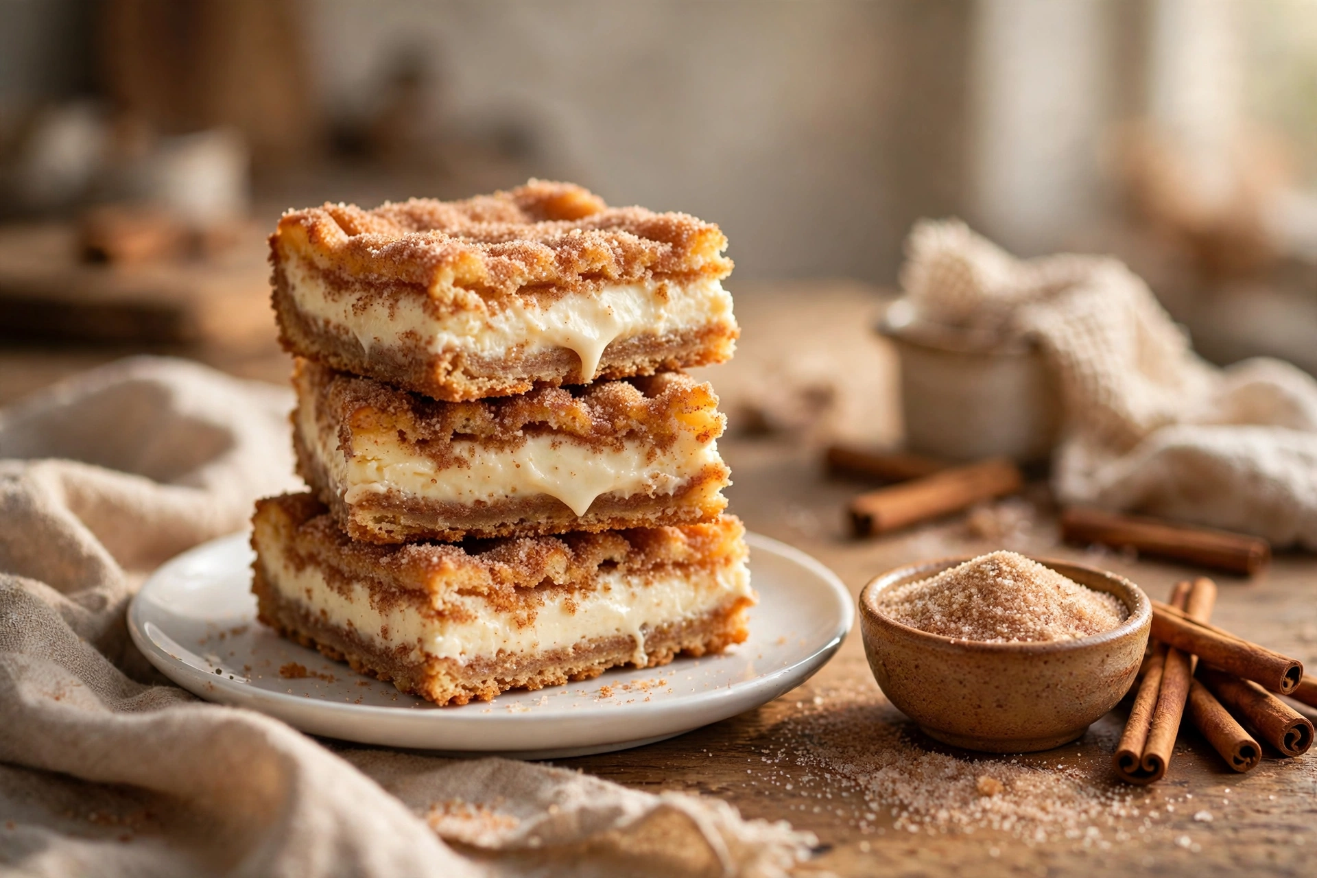 Churro Cheesecake Bars