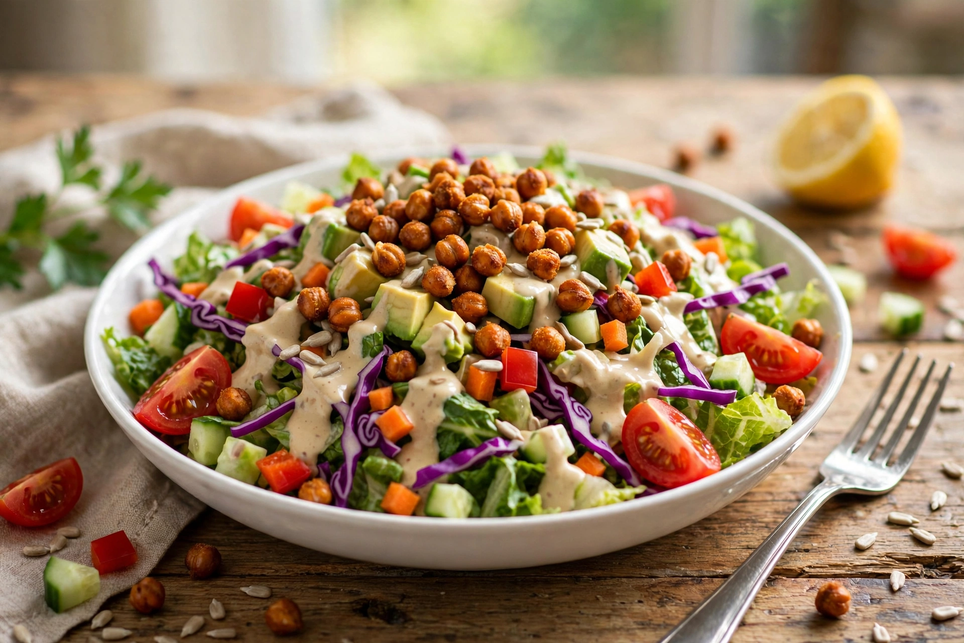 Vibrant Vegan Chopped Salad